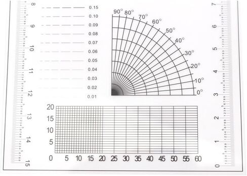 Joebo Microscope Kit Transparent Point Gauge Dots Line Compass Calibration Ruler Microscope Micrometer Appearance Microscope Lens Adapters in Saudi Arabia