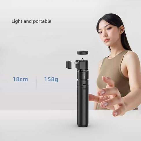 حامل ثلاثي القوائم وعصا سيلفي بمقبض دوار لكاميرا DJI OSMO 360 لـ Insta360 X4 X5 مع 1/4 براغي تتكيف مع معظم الكاميرات الرياضية للتصوير المحيطي (عصا سيلفي 1.2 متر + مقبض دوار) in Saudi Arabia