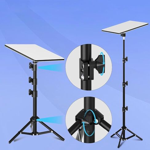 Fafeicy Rectangular Satellite Tripod Mount Adjustable for Outdoor Camping Travel with Pipe Adapter Height 20 to 51in in Saudi Arabia