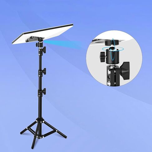 Fafeicy Rectangular Satellite Tripod Mount Adjustable for Outdoor Camping Travel with Pipe Adapter Height 20 to 51in in Saudi Arabia