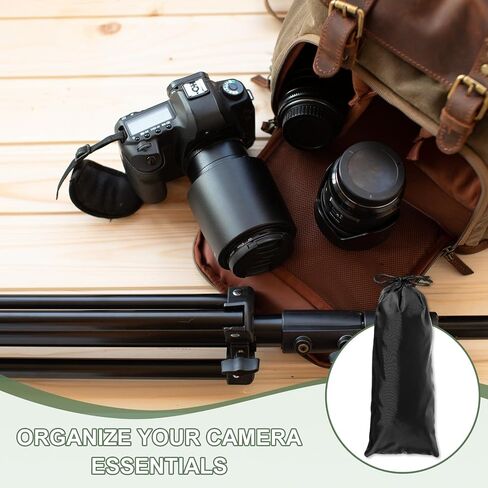 Tripod Case Bag, Nylon Tripod Storage Bag, Long Foldable Monopod Compact Carrying Organizer Pouch- Fitting for (Monopod/Light Stand/Umbrella/Travel) 24 x 8 In & 2 Pack & Black in Saudi Arabia