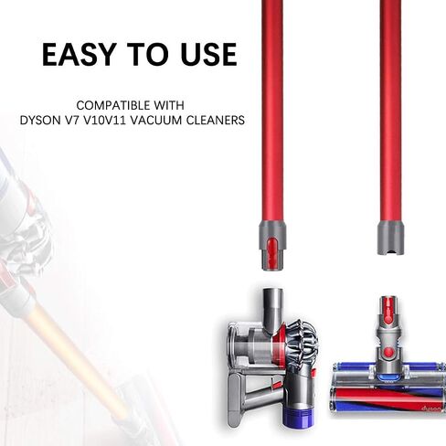 Replacement Wand Compatible with Dyson V11 V10 V8 V7 Cordless Stick Vacuum Cleaner, Quick Release Vacuum Accessories (Red) in Saudi Arabia