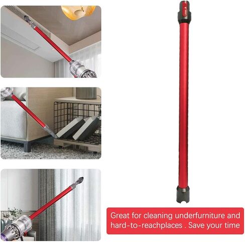 Replacement Wand Compatible with Dyson V11 V10 V8 V7 Cordless Stick Vacuum Cleaner, Quick Release Vacuum Accessories (Red) in Saudi Arabia