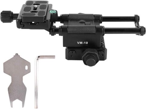VM 10 Macro Camera Slider, DSLR Adjusting Rail with Focusing Head Adapter Holder, Precise Focus Adjustment for Macro, Stable and Lightweight Design in Saudi Arabia