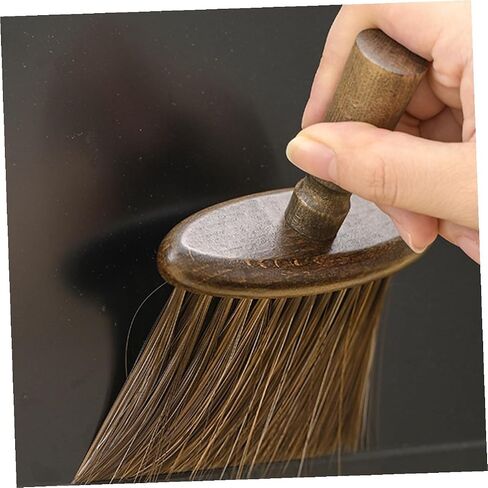 Alipis Multi-Functional Desktop Cleaning Brush with Wooden Handle Soft Bristle Desk Scraper for Window Gaps Keyboards and Car Dust Removal Tool in Saudi Arabia