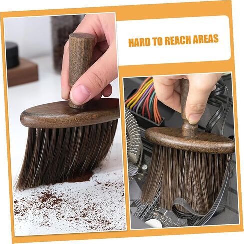 Alipis Multi-Functional Desktop Cleaning Brush with Wooden Handle Soft Bristle Desk Scraper for Window Gaps Keyboards and Car Dust Removal Tool in Saudi Arabia