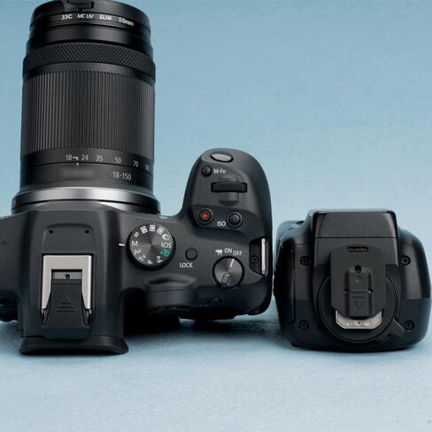 2 حزمة كاميرا وفلاش غطاء الحذاء الساخن لكانون Speedlite EL-1 EL-100 600EX II 430EX III على كاميرا Canon EOS R8 R50 R6 Mark II R10 R7 R5 C R5C R3 بدون مرآة in Saudi Arabia
