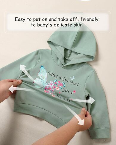 Coco & RARA طفل الفتيات ملابس الطفل هوديي البلوز زهرة Sweatpants وتتسابق 2 قطعة الخريف الشتاء طقم رياضي 18M-6T in Kuwait