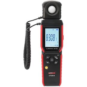 UT381A مقياس الإضاءة 400000 Lx سبليت للتدوير تصميم لوكس متر مقياس الضوء الرقمي مقياس الضوء in Kuwait