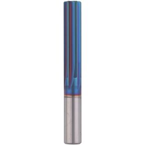 Carbide Reamer CNC Machine Hole Deburring Tool Blue Coating HRC65 Lath Cutter Drill Stainless Steel Hard Steel 1PCS(11X100mm) in Kuwait
