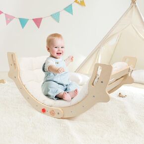 Climbing Arch 6-in-1 Montessori Arch Rocker with Cushion - Climbing Toys for Toddlers, Sensory Table & Climbing Gym Playset - ASTM Certified Kids Gift in Saudi Arabia