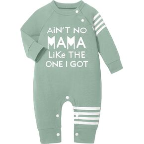 طفل رضيع ملابس الرضيع ماماس طباعة رومبير شريط الأكمام ملابس الخريف شتاء ملابس الطفل بذلة in Kuwait