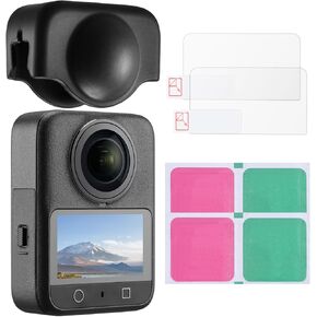 طقم واقي شاشة K&F CONCEPT متوافق مع ملحقات DJI OSMO 360، شاشة فائقة الدقة من الزجاج المقسى مع غطاء واقٍ لعدسة السيليكون، صلابة 9H ومضادة لبصمات الأصابع ومقاومة للخدش in Kuwait