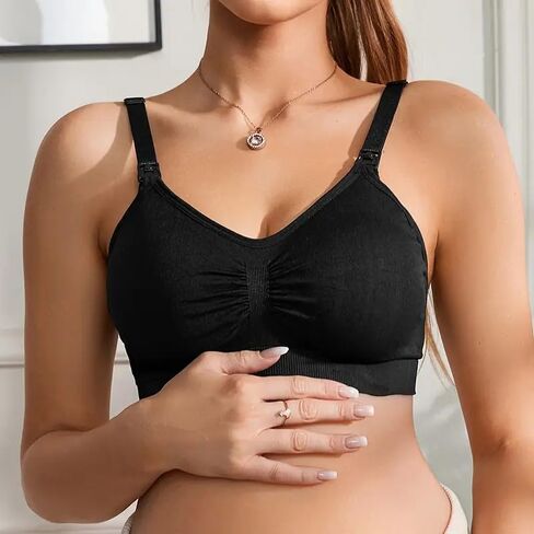 Soft Nursing Bras for Women – Front Closure, Adjustable & Breathable for Breastfeeding Moms in Saudi Arabia