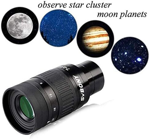 SVBONY 2X Barlow Lens Bundle with SV135 Telescope Eyepiece Zoom 7 to 21mm 1.25 Inch Zoom Eyepiece, Telescope Accessory for Astronomic Telescopes in Saudi Arabia