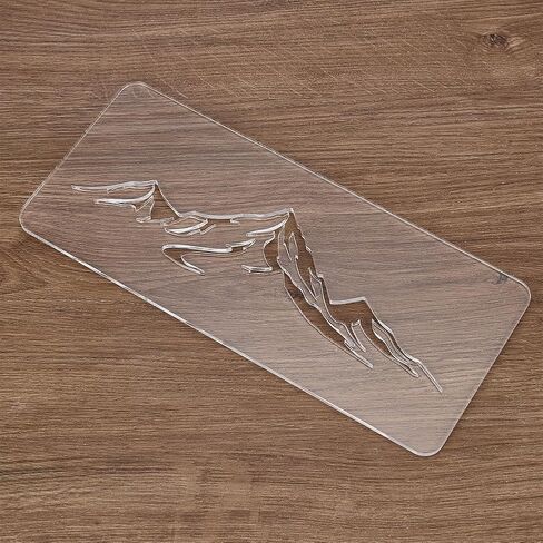 INUNLY Acrylic Charcuterie Boards Templates 14.96x7.08 Serving Board Router Templates for Woodworking Cutting Board Template with Handle Angled Curvy Tracing Stencils Cut Guide Tools for Kitchen in Saudi Arabia