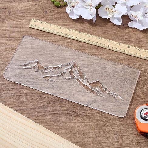 INUNLY Acrylic Charcuterie Boards Templates 14.96x7.08 Serving Board Router Templates for Woodworking Cutting Board Template with Handle Angled Curvy Tracing Stencils Cut Guide Tools for Kitchen in Saudi Arabia