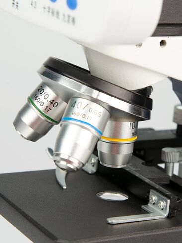 Microscope Kit Professional 2000X Digital Compound Biological, Microscope LED School Laboratory with Screen Measuring Line Microscope Lens Adapters in Saudi Arabia