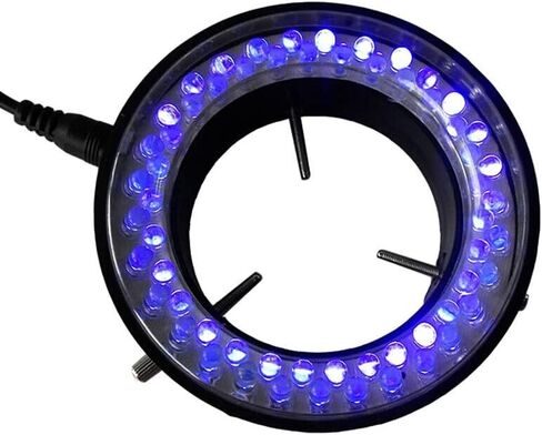 مجموعة ملحقات المجهر كاميرا إعداد الشرائح 395 ~ 400 نانومتر 60 قطعة LED مجهر الأشعة فوق البنفسجية حلقة الضوء الأرجواني اللون حلقة مصباح 110 فولت-240 فولت لملحقات المجهر المجهر in Saudi Arabia