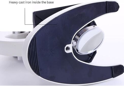 مجهر مركب أحادي العين مع إضاءة LED، تركيز خشن ودقيق، تكبير 4x-60x، حامل هاتف محمول للأطفال والطلاب والمبتدئين in Saudi Arabia