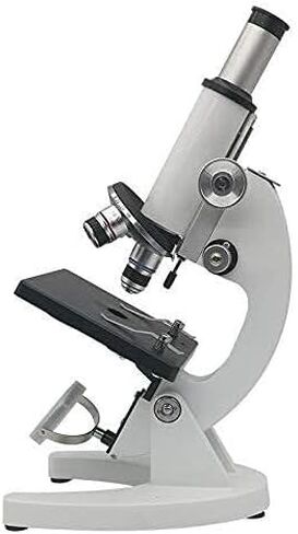 Monocular Biological Microscope 1600X HD with Bottom Lamp, Achromatic Lenses for Students, Lab Use, Primary & Middle School in Saudi Arabia