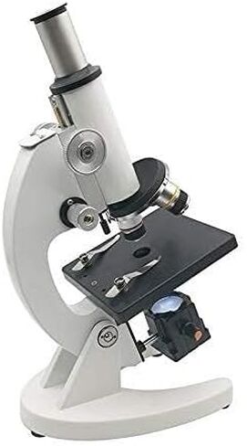Monocular Biological Microscope 1600X HD with Bottom Lamp, Achromatic Lenses for Students, Lab Use, Primary & Middle School in Saudi Arabia