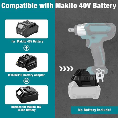 for Makita 40V to 18V Battery Adapter,for Makita 40V Battery Convert to Work for 18V Cordless Power Tool in Saudi Arabia