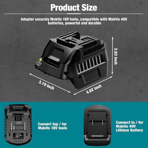 for Makita 40V to 18V Battery Adapter,for Makita 40V Battery Convert to Work for 18V Cordless Power Tool in Saudi Arabia