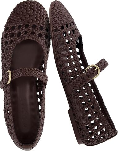 CUSHIONAIRE Windsor Woven Womens Flats with Adjustable Strap – Comfortable Mary Jane Ballet Flats for Women in Kuwait
