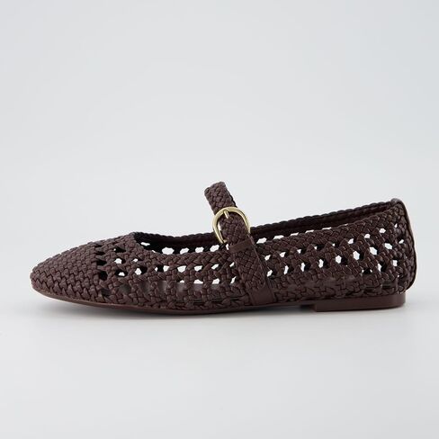 CUSHIONAIRE Windsor Woven Womens Flats with Adjustable Strap – Comfortable Mary Jane Ballet Flats for Women in Kuwait