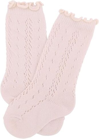 Baby Girl Kids Ruffle Socks Infant Toddler Frilly Seamless Socks Little Princess Dress Uniform Stockings in Saudi Arabia