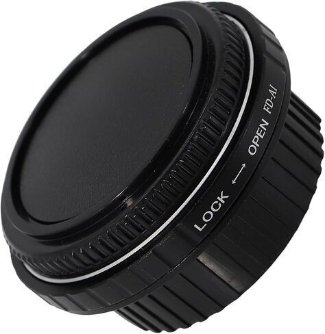حلقة محول عدسة CASYDYEN FD-AI مع زجاج بصري + أغطية عدسة لعدسة Canon FD إلى محول تركيب الجسم Nikon AI DSLR التركيز اللانهائي FD-AI in Saudi Arabia