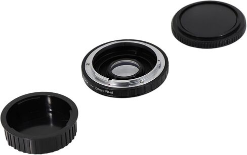 حلقة محول عدسة CASYDYEN FD-AI مع زجاج بصري + أغطية عدسة لعدسة Canon FD إلى محول تركيب الجسم Nikon AI DSLR التركيز اللانهائي FD-AI in Saudi Arabia