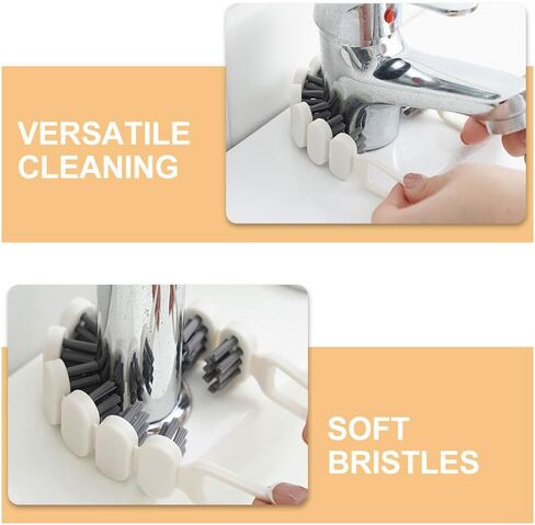 2pcs Cleaning Brush Small Clean Brush Bendable Neat Scrub Multiuse Scrub Clean in Saudi Arabia