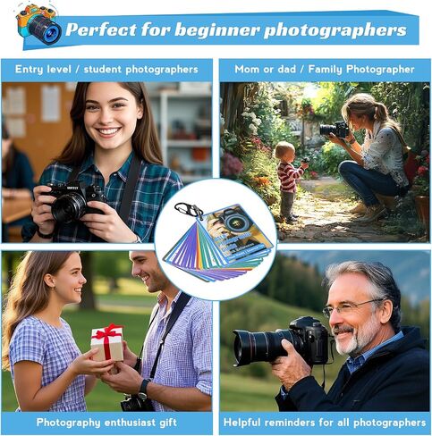 Photography Cheat Sheet for DSLR Camera Accessories,Quick Reference Cards Photographers Book for Beginners,Settings,Exposure, Modes,Composition,Lighting in Saudi Arabia