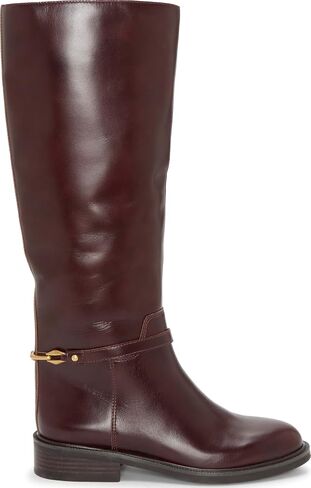 Vince Camuto Women's Adria Ankle Link Extra Wide Calf Knee High Riding Boot, Rich Mahogany, W 7 in Saudi Arabia