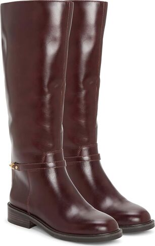 Vince Camuto Women's Adria Ankle Link Extra Wide Calf Knee High Riding Boot, Rich Mahogany, W 7 in Saudi Arabia