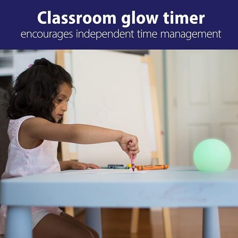 Soft Glow Silent Timer & Color Changing Light for Baby Kids and Teachers, at Home Night Light or Timed Classroom Activities, Portable and Rechargeable in Saudi Arabia