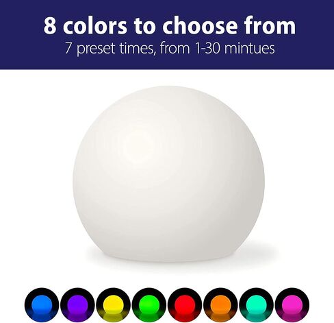 Soft Glow Silent Timer & Color Changing Light for Baby Kids and Teachers, at Home Night Light or Timed Classroom Activities, Portable and Rechargeable in Saudi Arabia