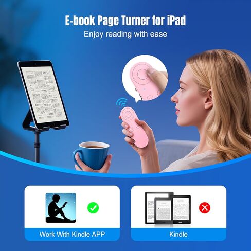 TikTok Scrolling Ring - Bluetooth Remote for iPhone with Air Mouse Control, Phone Remote Controller, Bluetooth Page Turner, Camera & Music Remote, YouTube & Instagram, iOS&Android, Black in Kuwait