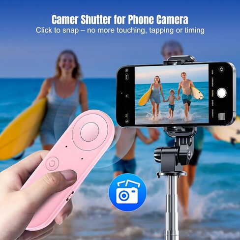 TikTok Scrolling Ring - Bluetooth Remote for iPhone with Air Mouse Control, Phone Remote Controller, Bluetooth Page Turner, Camera & Music Remote, YouTube & Instagram, iOS&Android, Black in Kuwait