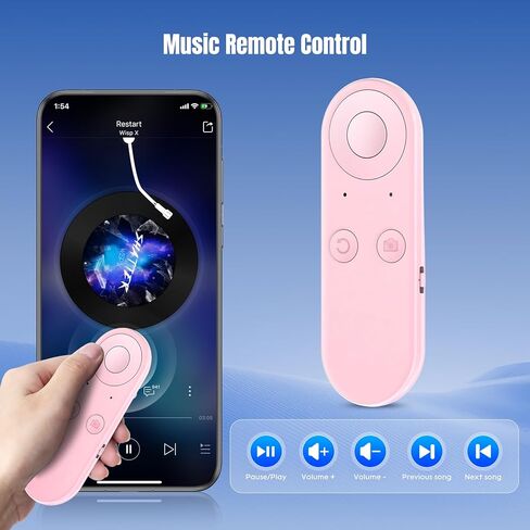 TikTok Scrolling Ring - Bluetooth Remote for iPhone with Air Mouse Control, Phone Remote Controller, Bluetooth Page Turner, Camera & Music Remote, YouTube & Instagram, iOS&Android, Black in Kuwait