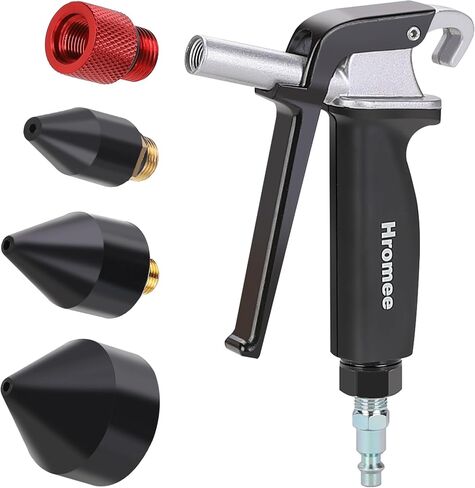 Hromee High Flow Air Blow Gun with 1/8-Inch Rubber Tip Set, Air Dust Gun Nozzle Compressor Accessories with 1/2-Inch Adapter in Saudi Arabia