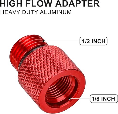 Hromee High Flow Air Blow Gun with 1/8-Inch Rubber Tip Set, Air Dust Gun Nozzle Compressor Accessories with 1/2-Inch Adapter in Saudi Arabia
