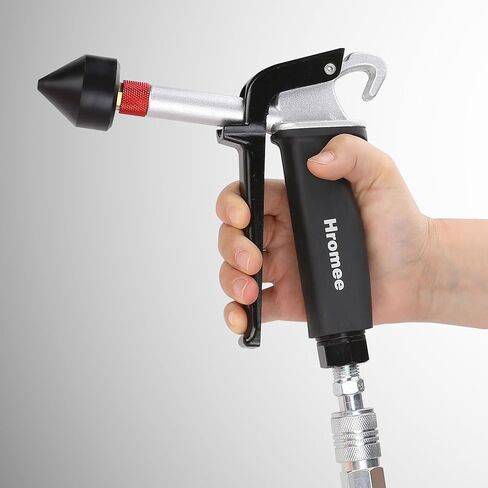 Hromee High Flow Air Blow Gun with 1/8-Inch Rubber Tip Set, Air Dust Gun Nozzle Compressor Accessories with 1/2-Inch Adapter in Saudi Arabia