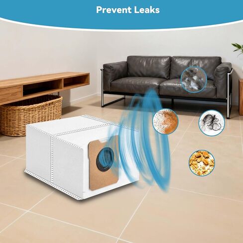 6 عبوات من أكياس الغبار C20 C10 للمكانس الكهربائية الروبوتية Eufy Omni C20, C10 - ملحقات بديلة ذات سعة كبيرة in Kuwait