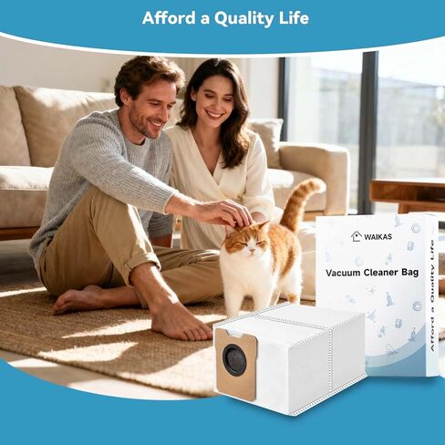 6 عبوات من أكياس الغبار C20 C10 للمكانس الكهربائية الروبوتية Eufy Omni C20, C10 - ملحقات بديلة ذات سعة كبيرة in Kuwait