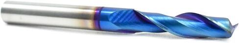 Max Cutting 80 Sheets 1/4 Compression Router Bit - K30 Premium Carbide CNC Spiral Bit, 1" Cut Length, 1/4" Shank for Plywood, Laminate, MDF, Melamine & Veneered Wood By YFTOOL in Saudi Arabia