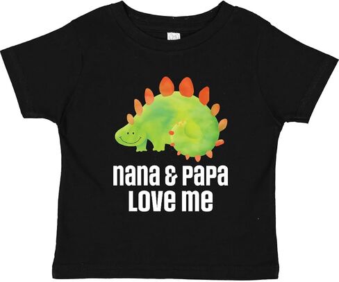 تي شيرت للأطفال الصغار من Inktastic Nana and Papa Love Me Boys Grandson Dinosaur in Kuwait