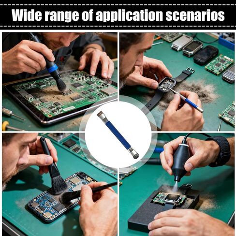 Small Cleaning Brush - Double-Head Anti-Static Precision Duster - Laptop Keyboard Cleaner - for Cleaning Computer, PC, Laptop, Electronics, Piano, Machine, Controller, Parts in Saudi Arabia